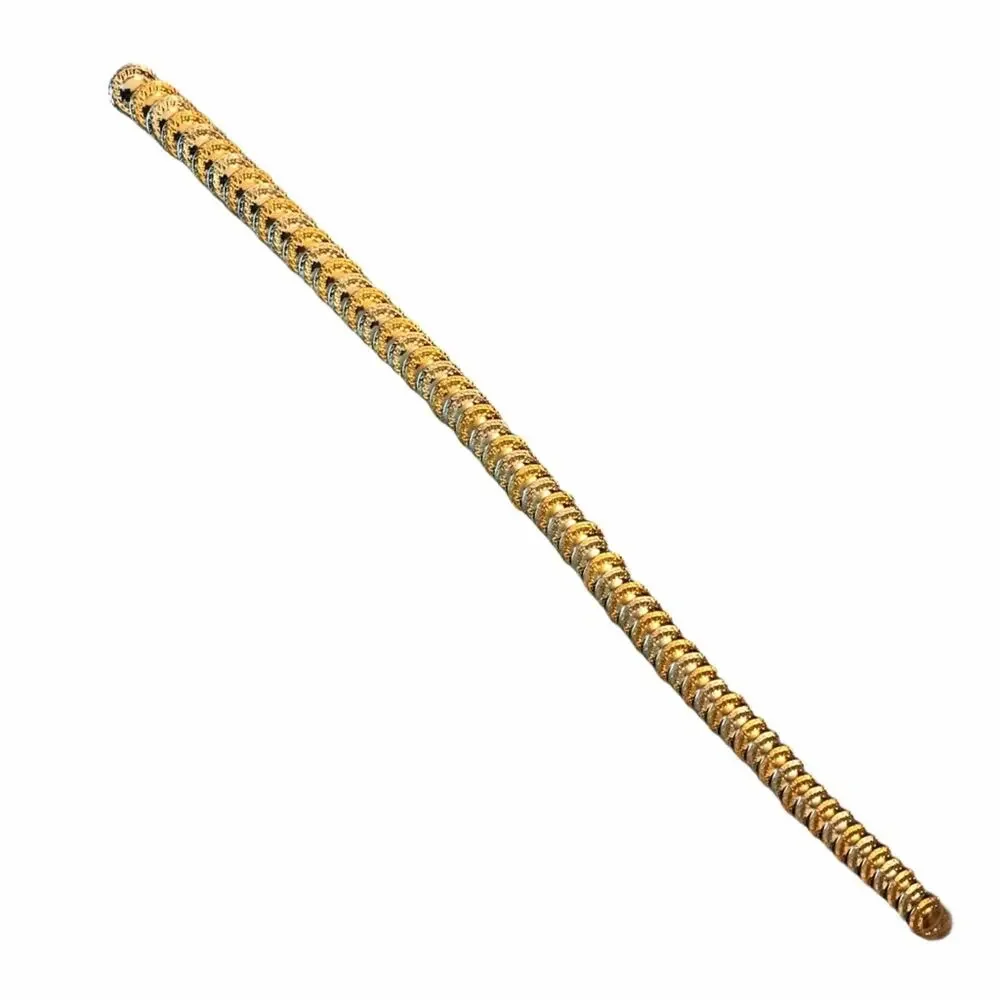 1970s Gold & Silver Tone Coin Disc Stretch Belt
